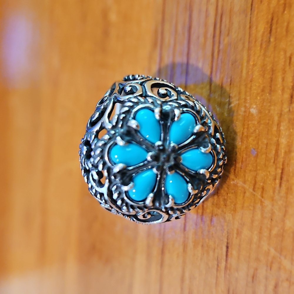 Carolyn Pollack Sterling SILVER Sleeping Beauty Turquoise